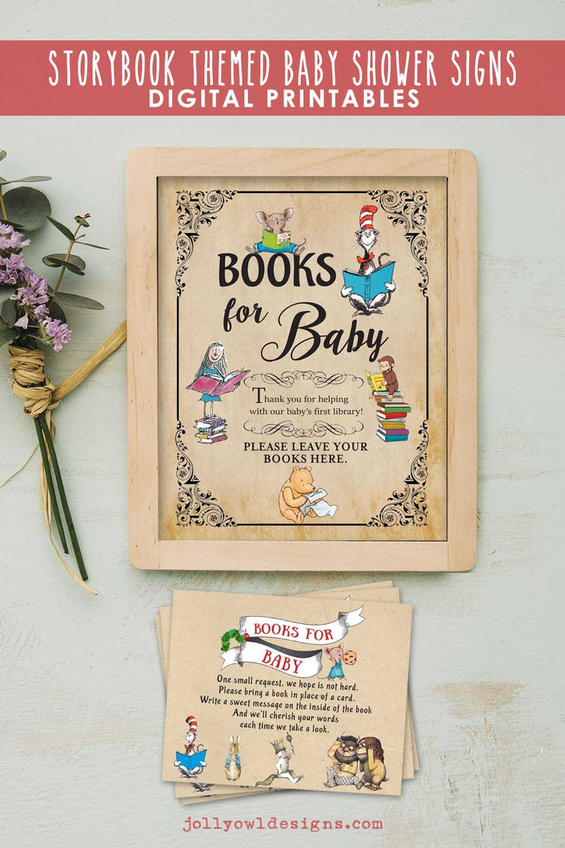 Printable Storybook Books for Baby Sign - Anna & Ivey Design Co.