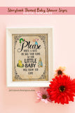 Book Themed Baby Shower Party Sign - Please Write A Note