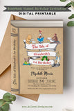 Book or Storybook Themed Birthday Party Invitation - Digital Printable