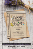 Storybook or Book Themed Birthday Party Invitation - Digital Printable