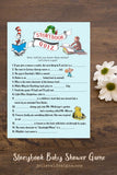Book Themed Baby Shower Game - Storybook Quiz