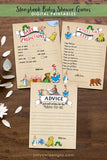 Book Themed Baby Shower Games Bundle Set