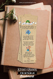 Storybook Themed Baby Shower Bookmark Poem