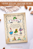Storybook Themed Printable Thank You Card