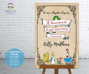 Storybook Baby Shower Welcome Sign