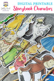 Storybook Book Themed Party Cutout Props Centerpieces - Children's Book Characters - Digital File Only