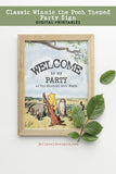 Winnie The Pooh Party Welcome Sign