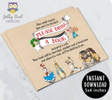 Storybook Themed Baby Shower Invitation with Book Request Insert