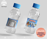 Bluey Themed Water Bottle Label for Birthday Party - Printable Digital File