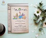 Storybook Baby Shower Invitation Bundle with Book Plate, Book Request & Registry Card