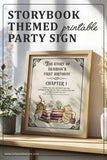 Classic Story Book Themed Birthday Party Sign-Personalized Welcome Sign