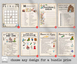 Classic Storybook Themed Baby Shower Games Bundle Set