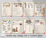 Classic Storybook Themed Baby Shower Games Bundle Set