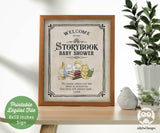 Classic Storybook Themed Baby Shower Welcome Sign