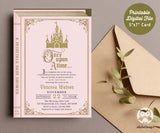 Classic Storybook Themed Baby Shower Invitation-Once Upon A Time-Digital Printable