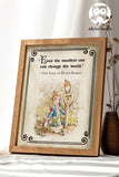 Storybook Book Themed Inspirational Quotes Sign from Classic Children's Book - Peter Rabbit