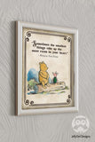 Storybook Book Themed Inspirational Quotes Sign from Classic Children's Book - Winnie The Pooh