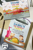 Dragons Love Tacos Birthday Party Invitation