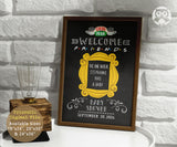 FRIENDS TV Baby Shower Welcome Sign - Printable Baby Shower Party Decor