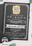 FRIENDS TV Show Graduation Party Invitation