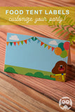 Blank Food Tent Label for Hey Duggee Party Theme