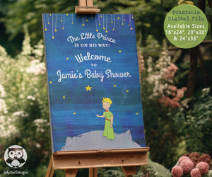 The Little Prince Baby Shower Welcome Sign