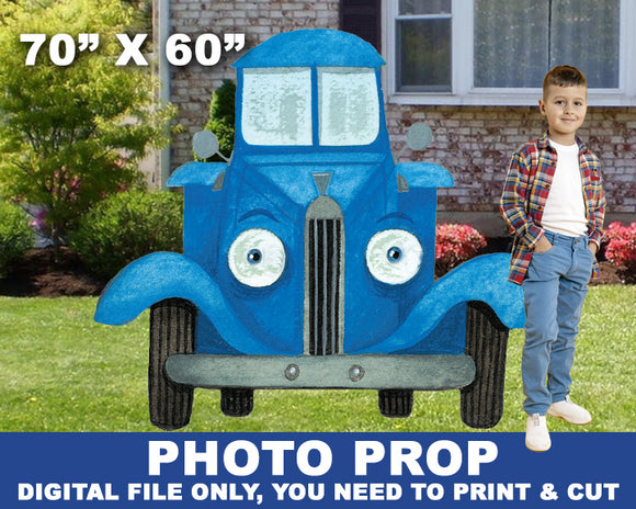 Little Blue Truck Party Photo Prop Cutout