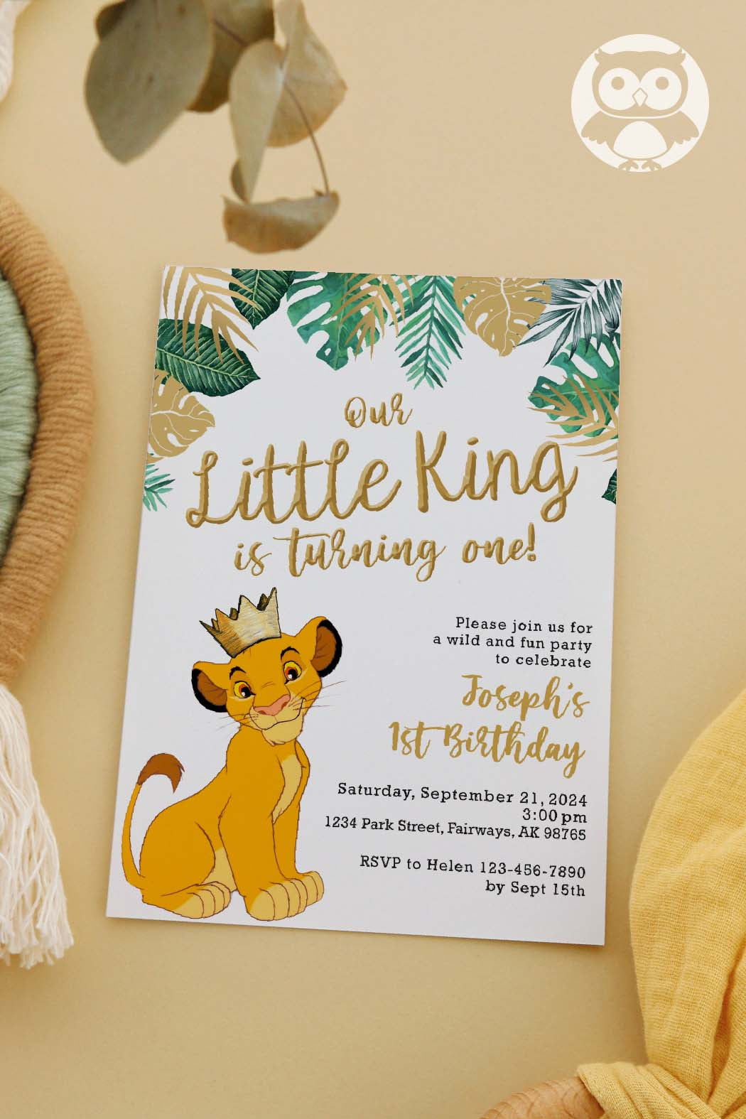 Baby Lion King Printable Invitations Baby Lion King Printable Invitations