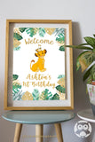 The Lion King Birthday Party Sign - Personalized Welcome Sign