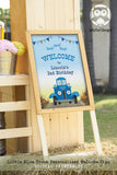 Little Blue Truck Birthday Party Sign- Personalized Welcome Sign