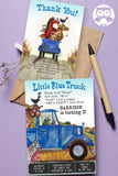 Little Blue Truck Birthday Party Invitation with Thank You Card