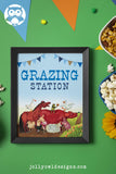 Little Blue Truck Birthday Party Signs - Food Sign - Grazing Station