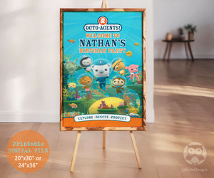 Octonauts Birthday Party Theme Welcome Sign-Digital Printable