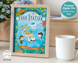 Octonauts Birthday Party Food Station Table Sign | Kids Ocean Adventure Party Decor - Jolly Owl Designs