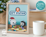 Octonauts Gift Station Sign Printable | Under the Sea Birthday Party Decor | Kids Ocean Adventure Party - Jolly Owl Designs