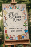 Classic Storybook Baby Shower Welcome Sign - Once Upon A Time