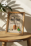 Classic Story Book Themed Baby Shower - Advice and Well Wishes For The Parents-To-Be Sign