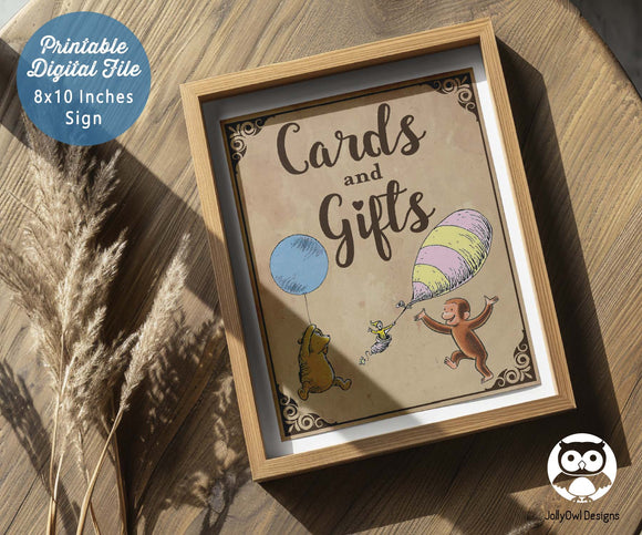 Classic Story Book Themed Baby Shower Party Sign - Cards and Gifts