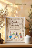 Classic Storybook Themed Baby Shower or Birthday Party - Books for Baby Sign