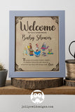 Classic Storybook Themed Baby Shower - Diaper Raffle Sign