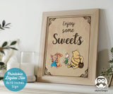 Classic Storybook Themed Baby Shower Party Sign - Enjoy Some Sweets