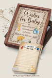 Classic Story Book Themed Baby Shower - Wishes for Baby Sign and Card