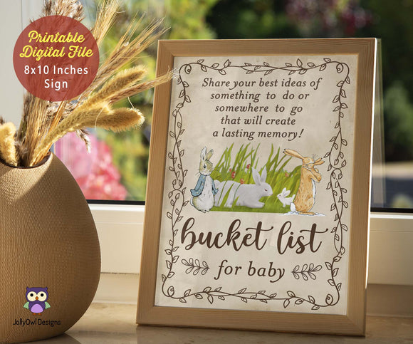 Classic Storybook Themed Baby Shower or Birthday Party - Bucket List Suggestions