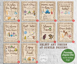 Classic Storybook-Book Themed Party Signs - Bundle Set