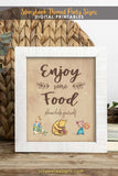 Storybook-Themed Baby Shower Table Sign-Enjoy Some Food Sign