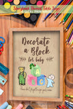 Story Book Themed Baby Shower - Decorate A Block For Baby