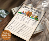 Classic Storybook Themed Baby Shower Games Bundle Set