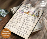 Classic Storybook Themed Baby Shower Games Bundle Set