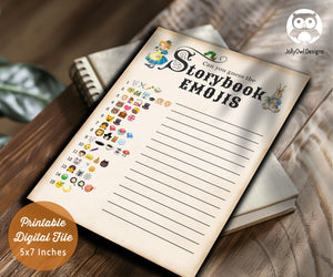 Storybook Book Themed Baby Shower - Emoji Pictionary Game