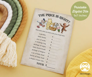 Storybook Book Themed Baby Shower - The Price is Right Game